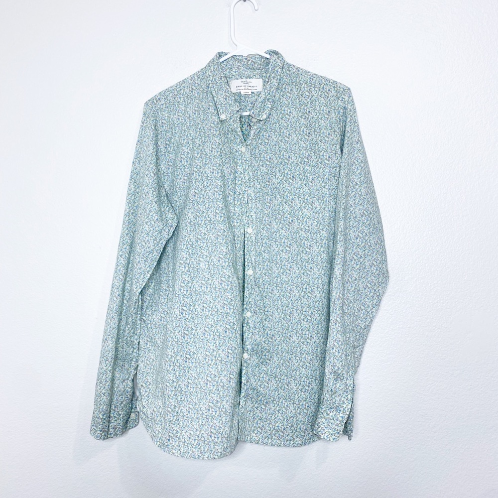 Birds of Paradis by Trovata button down shirt - size L